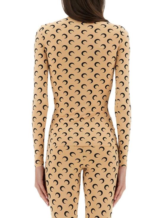 25FW 마린세르 긴팔 티셔츠 WTS005A CJER0001TA10 Beige - MARINE SERRE