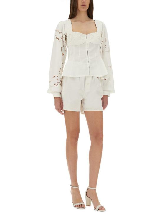 25SS 마린세르 블라우스 WSI028A UWOV0007WH10 WHITE - MARINE SERRE