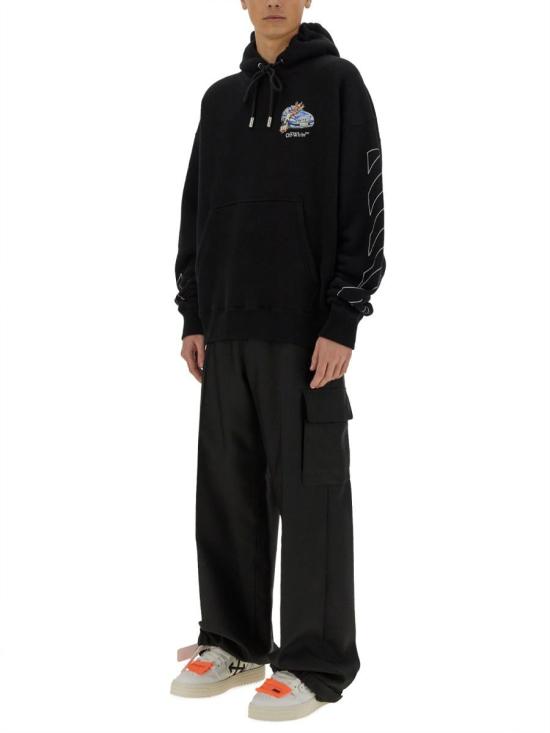 25SS 오프화이트 스웨터 OMBB085 S25FLE0051001 Black - OFF WHITE