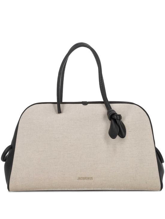 25FW 자크뮈스 더플백 BAU00427AW00094 1IQ LIGHT GREIGE BLACK