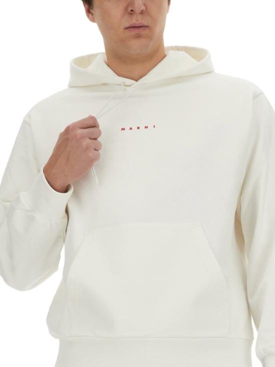  마르니 후드 티셔츠 FUMU0073P8 USCU87L1W02 White - MARNI