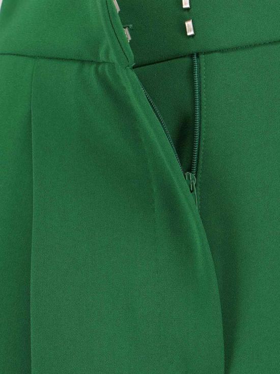 25FW 막스마라 스트레이트 팬츠 2521136061600 014 Green - MAX MARA