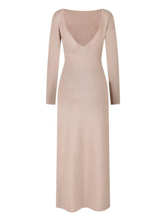 25FW 막스마라 롱 원피스 2521326027600 001 Beige - MAX MARA
