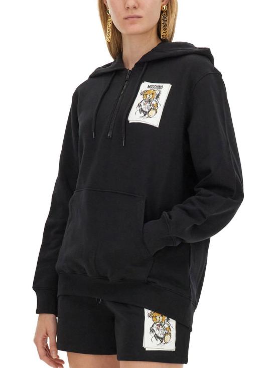 24FW 모스키노 스웨터 17085528 74X 1555 Black - MOSCHINO