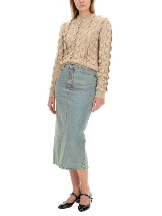 24FW 모스키노 스웨터 09125404 0007 Beige - MOSCHINO