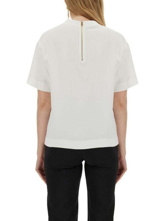  모스키노 반팔 티셔츠 02170433 1001 WHITE - MOSCHINO