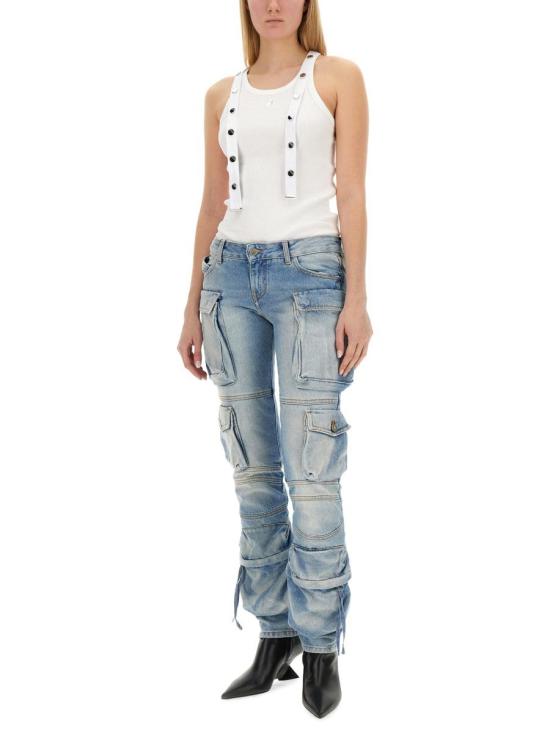  디 아티코 민소매 티셔츠 241WCT229 J038001 WHITE - THE ATTICO