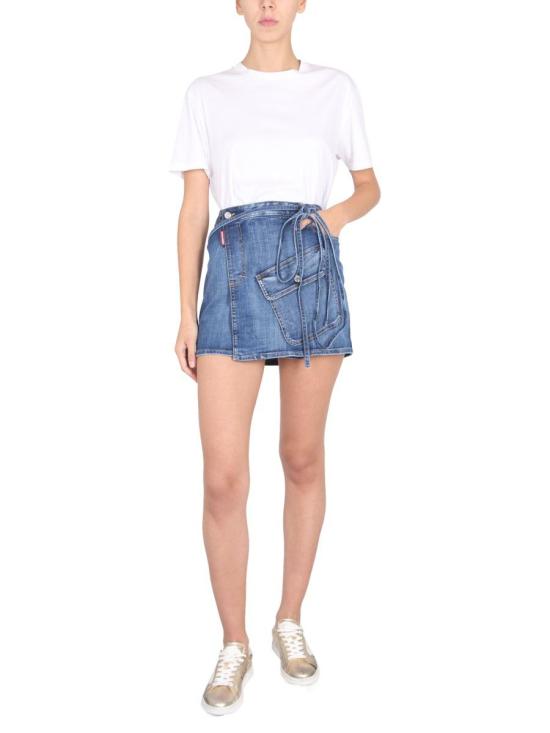  디스퀘어드2 스커트 S72MA0922 S30342470 BLUE - DSQUARED2