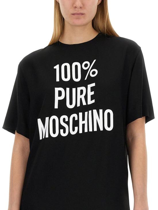  모스키노 숏 원피스 04430533 1555 Black - MOSCHINO