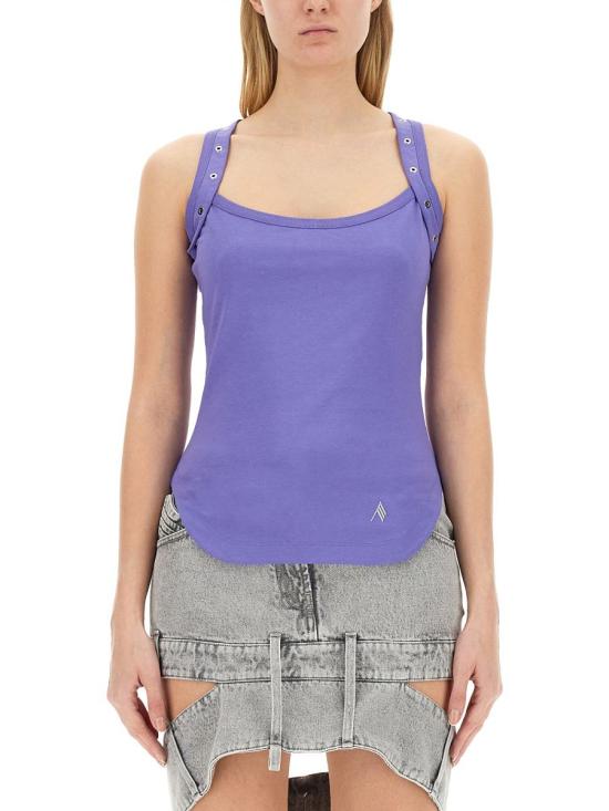  디 아티코 민소매 티셔츠 241WCT236 J025012 Purple