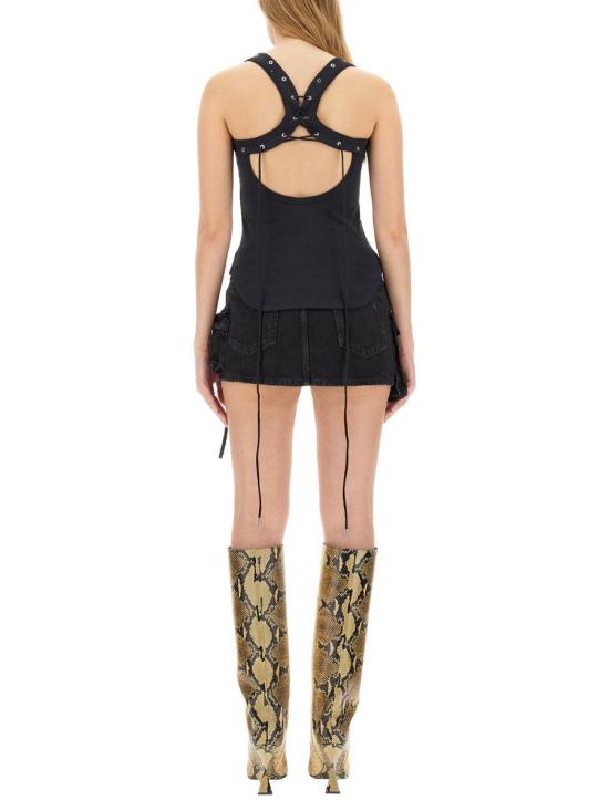  디 아티코 민소매 티셔츠 241WCT236 J025100 Black - THE ATTICO