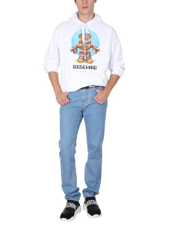  모스키노 스웨터 17167028 1001 WHITE - MOSCHINO