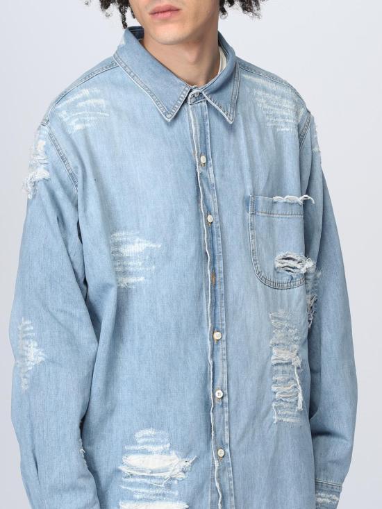 25FW 424 긴팔 셔츠 34424EJ10236063 89 Denim - 424