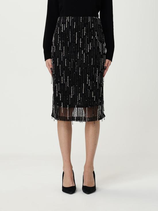 25FW 핑코 미디 스커트 105546A2S6 ZI4 Black