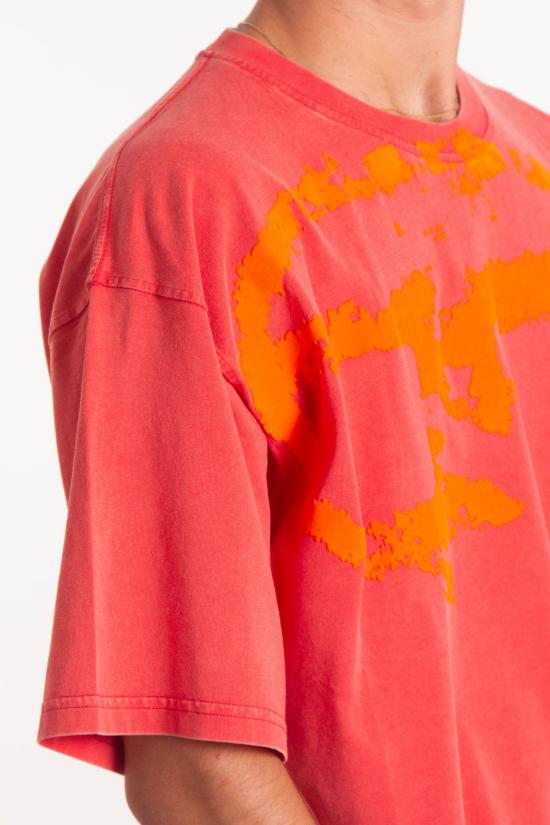 25SS 디젤 긴팔 티셔츠 A16911 0TKAB 42A Arancio - DIESEL