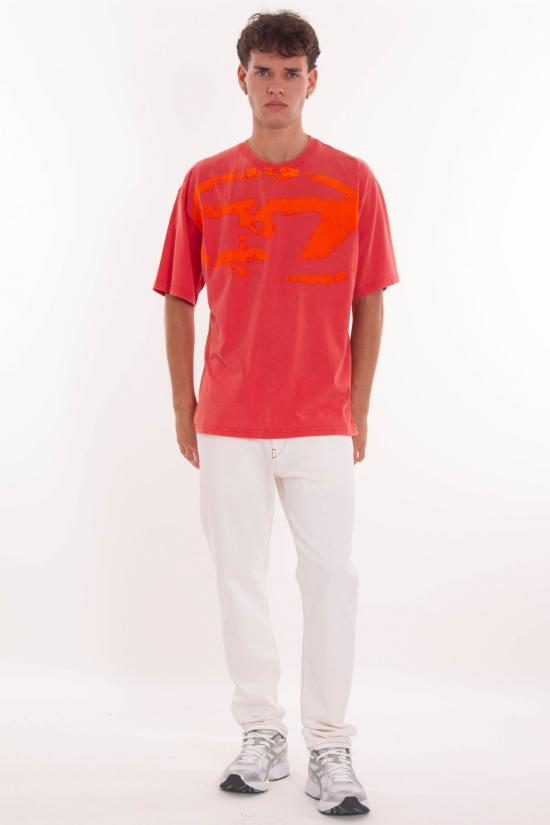 25SS 디젤 긴팔 티셔츠 A16911 0TKAB 42A Arancio - DIESEL