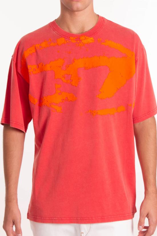 25SS 디젤 긴팔 티셔츠 A16911 0TKAB 42A Arancio - DIESEL