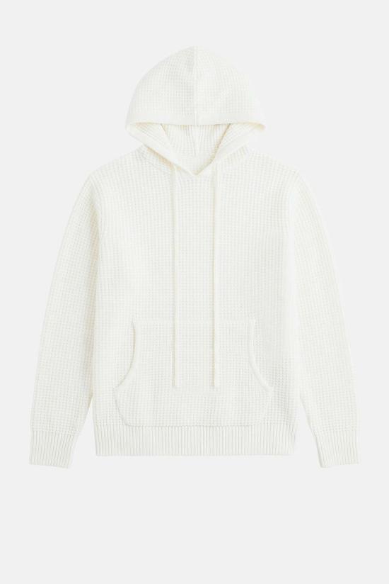  블루&크림 후드 티셔츠 몬테시토 와플  후드 티셔츠