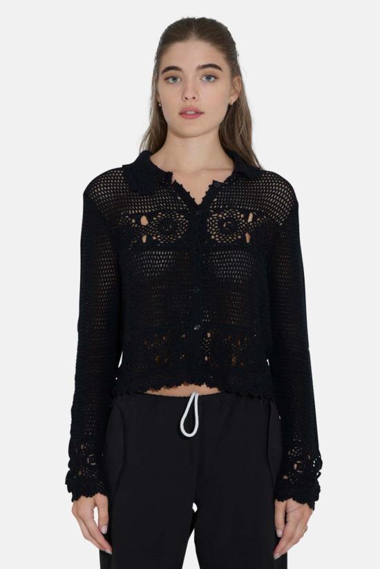  더 타일 클럽 가디건 타일 클럽 펠리시티 크로셰 카디건