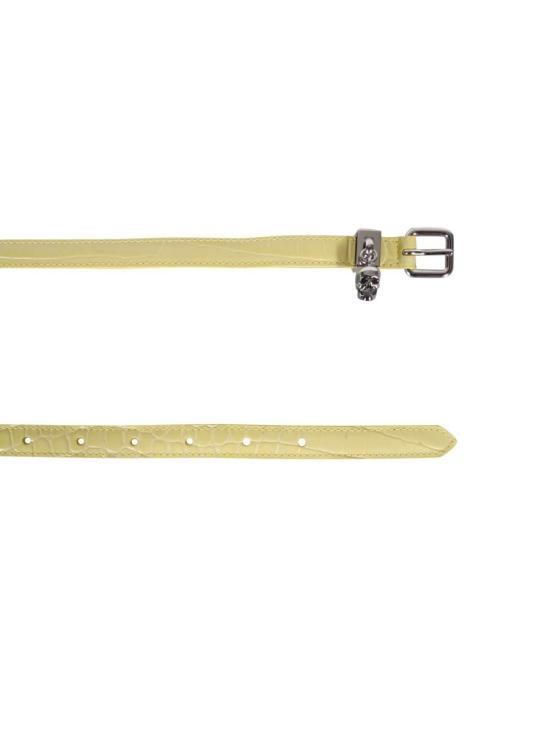  알렉산더 맥퀸 레귤러 벨트 687079 1HB0Y7321 YELLOW - ALEXANDER MCQUEEN