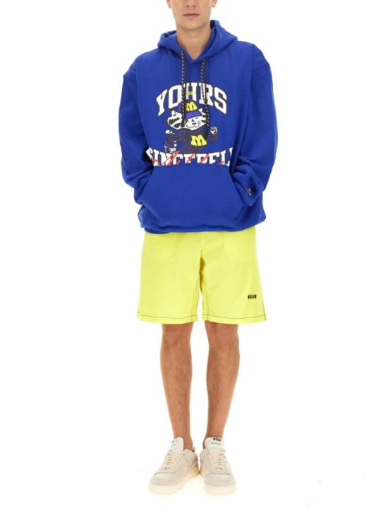 엠에스지엠 후드 티셔츠 3540MM85 23779588 Blue - MSGM