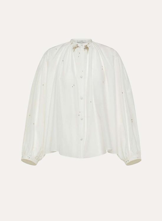  포르테포르테 긴팔 티셔츠 Forte Forte 자수 보일 셔츠