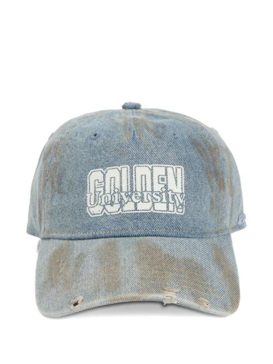 25FW 골든구스 디스트레스드 데미지 데님 볼캡 GUP01179P002237 50491 - GOLDEN GOOSE