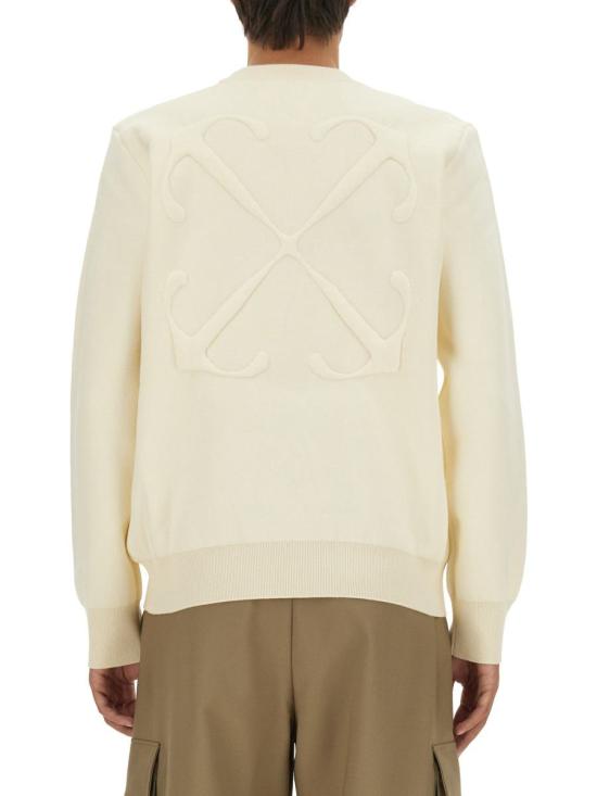 오프화이트 스웨터 OMHE165 F23KNI0010300 WHITE - OFF WHITE