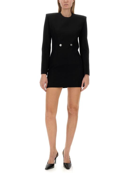  베르사체 숏 원피스 1012434 1A067501B000 Black - VERSACE
