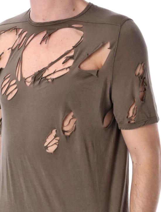 25SS 다크쉐도우 반팔 티셔츠 25PDU01E3250BHDSD 34 Brown - DRKSHDW