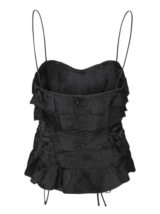 25SS 가니 민소매 티셔츠 W0382099 BLACK DOM - GANNI