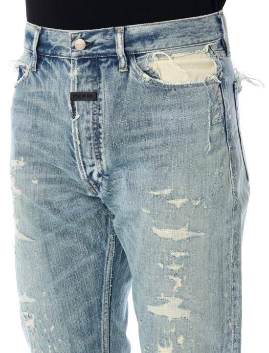 25SS 피어오브갓 데님 팬츠 25PFGE240408DNM 409 REPAIRD INDIGO 2 - FEAR OF GOD