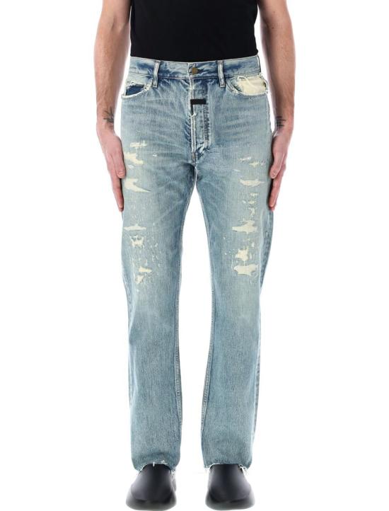 25SS 피어오브갓 데님 팬츠 25PFGE240408DNM 409 REPAIRD INDIGO 2