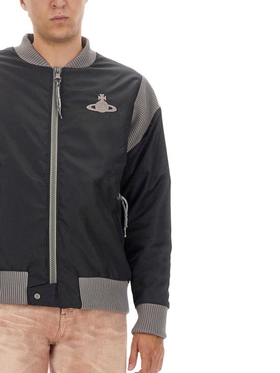  비비안웨스트우드 봄버 자켓 33040009 W00M0N401 Black - VIVIENNE WESTWOOD