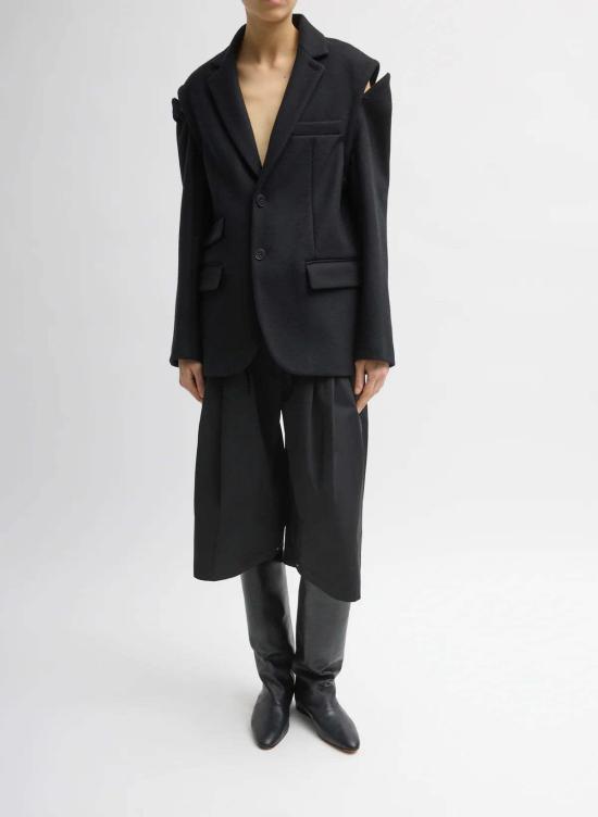  티비 수트 자켓 본디드 리사이클 펠트 울 컨버터블 블레이저