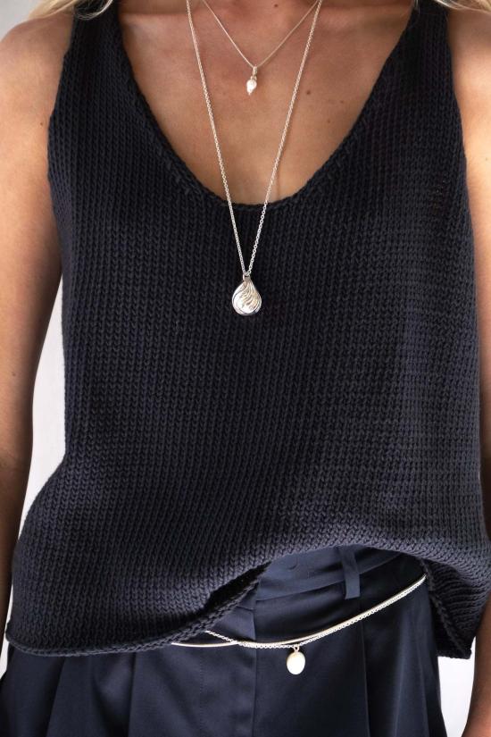  샤이나 모트 민소매 티셔츠 코바 조끼 - SHAINA MOTE