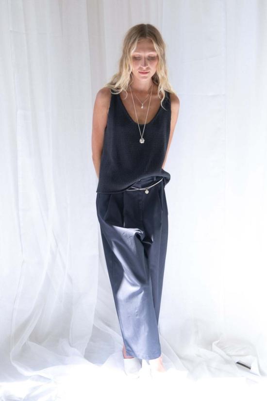  샤이나 모트 민소매 티셔츠 코바 조끼 - SHAINA MOTE