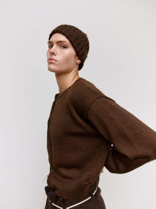  본 소노 가디건 소노테라 알파카 & 울 카스파 카디건 - VON SONO