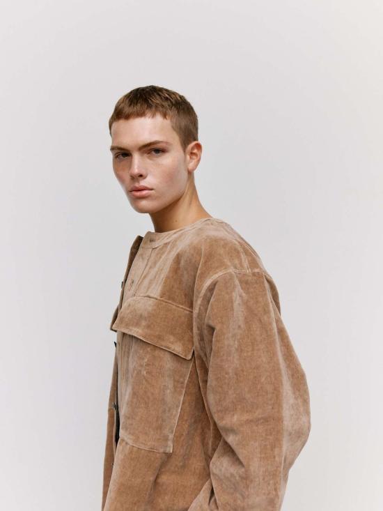  본 소노 긴팔 셔츠 소노 데저트 로즈 코튼 린넨 시드 - VON SONO