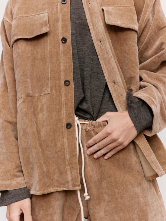  본 소노 긴팔 셔츠 소노 데저트 로즈 코튼 린넨 시드 - VON SONO