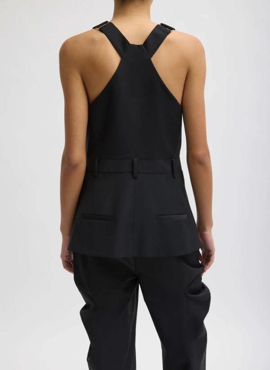  티비 블라우스 리사이클 트로피컬 울 오버올 탑 - TIBI