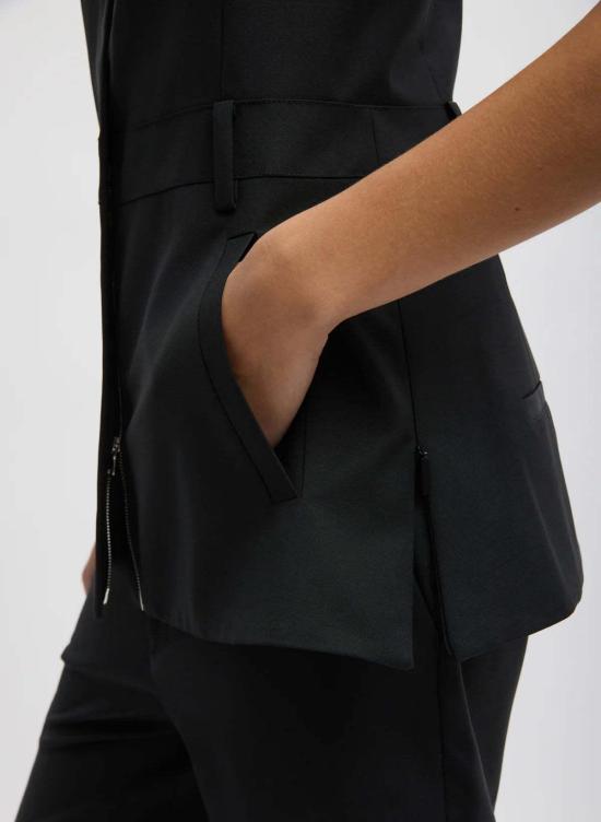  티비 블라우스 리사이클 트로피컬 울 오버올 탑 - TIBI