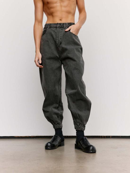  본 소노 스트레이트 팬츠 소노 오프 블랙 오가닉 코튼 자 청바지