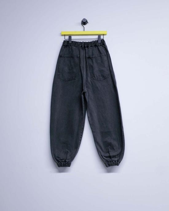  본 소노 스트레이트 팬츠 소노 오프 블랙 오가닉 코튼 자 청바지 - VON SONO