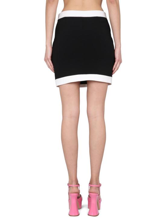  모스키노 스커트 01180424 4555 Black - MOSCHINO