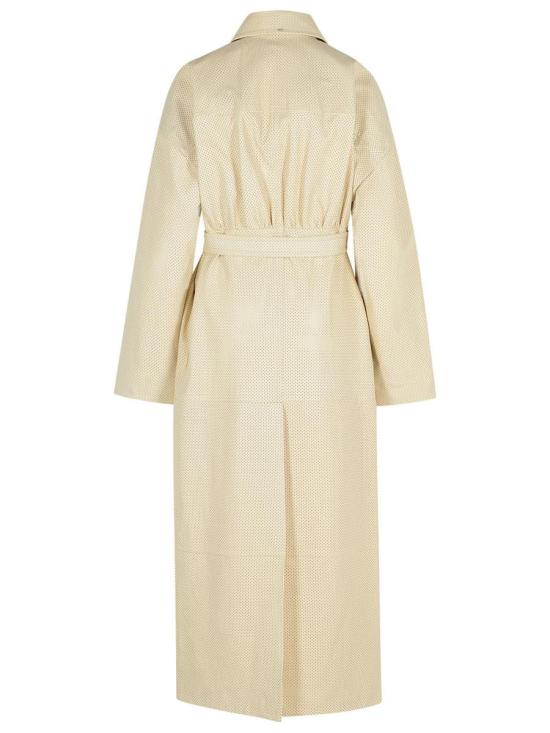 25SS 스포트막스 ANTIOPE 안티오페 롱 나파 레더 트렌치 코트  2512471013001 Beige - SPORTMAX