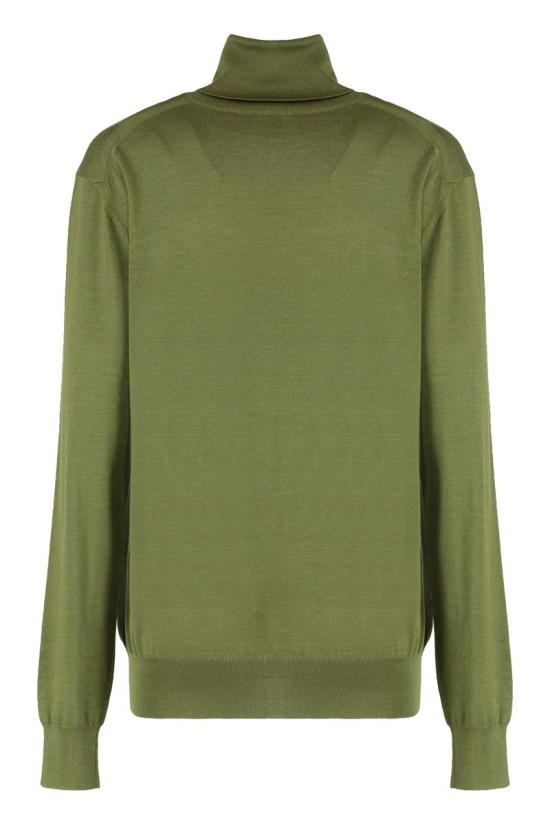 25FW 생로랑 캐시미어 울 실크 터틀넥  844617YAPK2 3391 GREEN - SAINT LAURENT