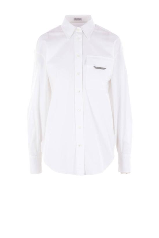 25FW 브루넬로 쿠치넬리 셔츠 M0091MY516C159 WHITE
