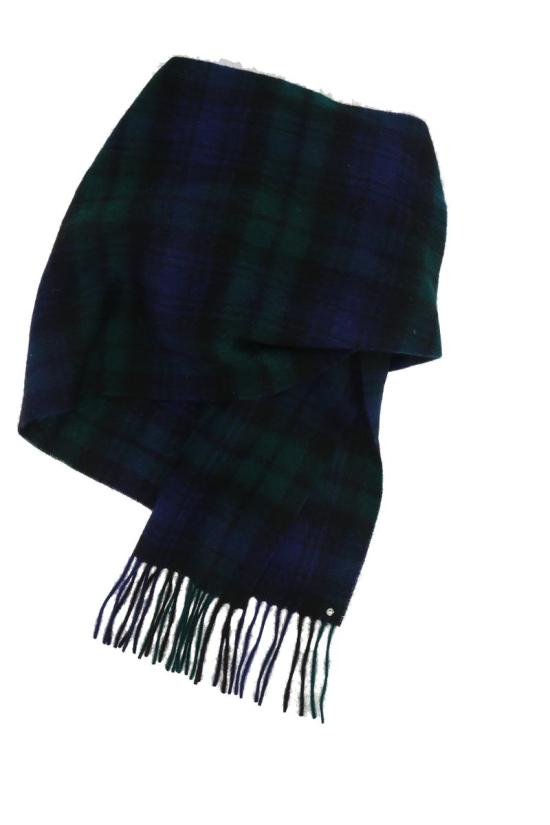 25FW 블레스 머플러/스카프 VA88BLUEGREENCHECK BLUE GREEN - BLESS
