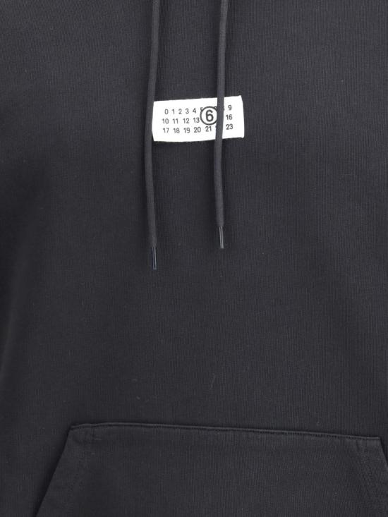 26SS MM6 메종마르지엘라 뉴메릭 후드 티셔츠 SH0GU0033M25025 900 Black - MM6 MAISON MARGIELA